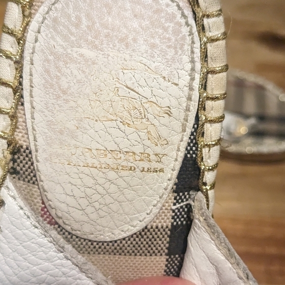 Burberry Nova Check Pattern Leather Espadrilles - Picture 5 of 10
